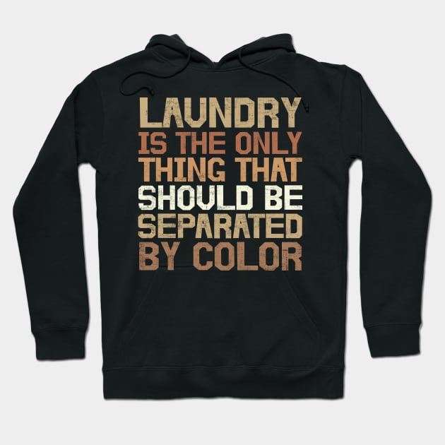 Funny Laundry  Black Power African American Joke Distressed Hoodie by missalona